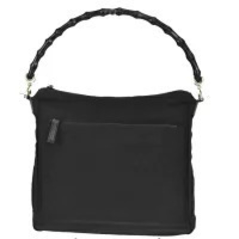 Gucci Bamboo Shoulder Bag Black Leather